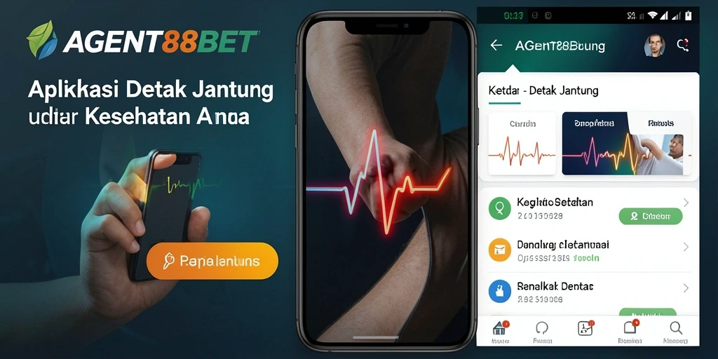 Tampilan antarmuka pengguna AGENT88BET untuk detak jantung.