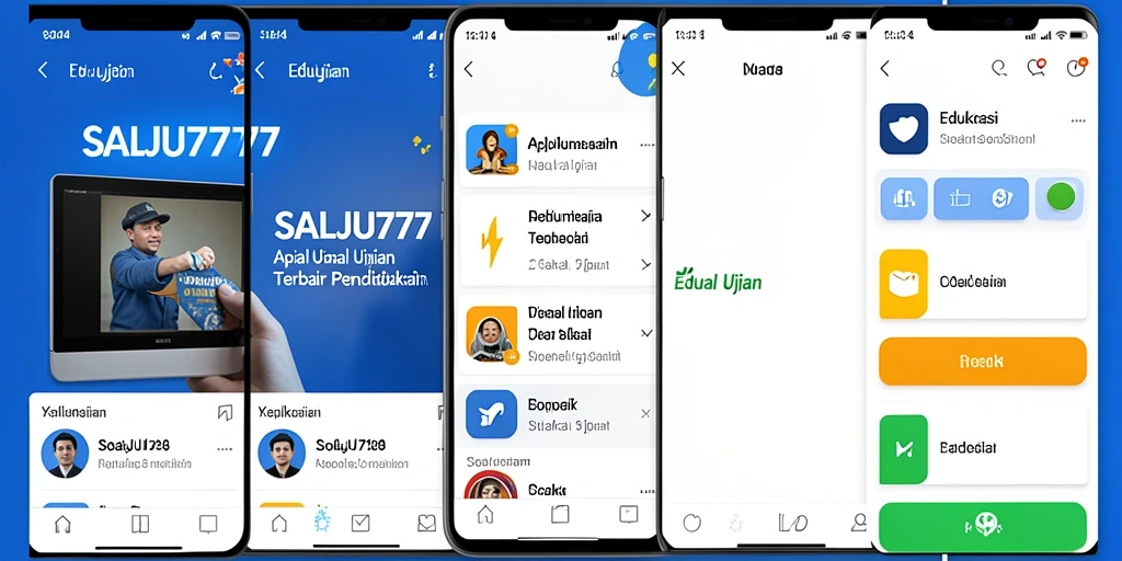 Antarmuka SALJU777 menunjukkan soal ujian yang menarik dan mudah digunakan.