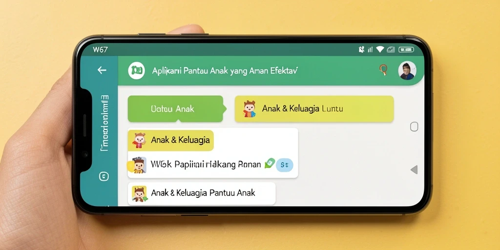 Antarmuka W67 yang sederhana dan fungsional.
